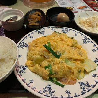 エビと卵の野菜炒め(四川料理　秋　神保町店)