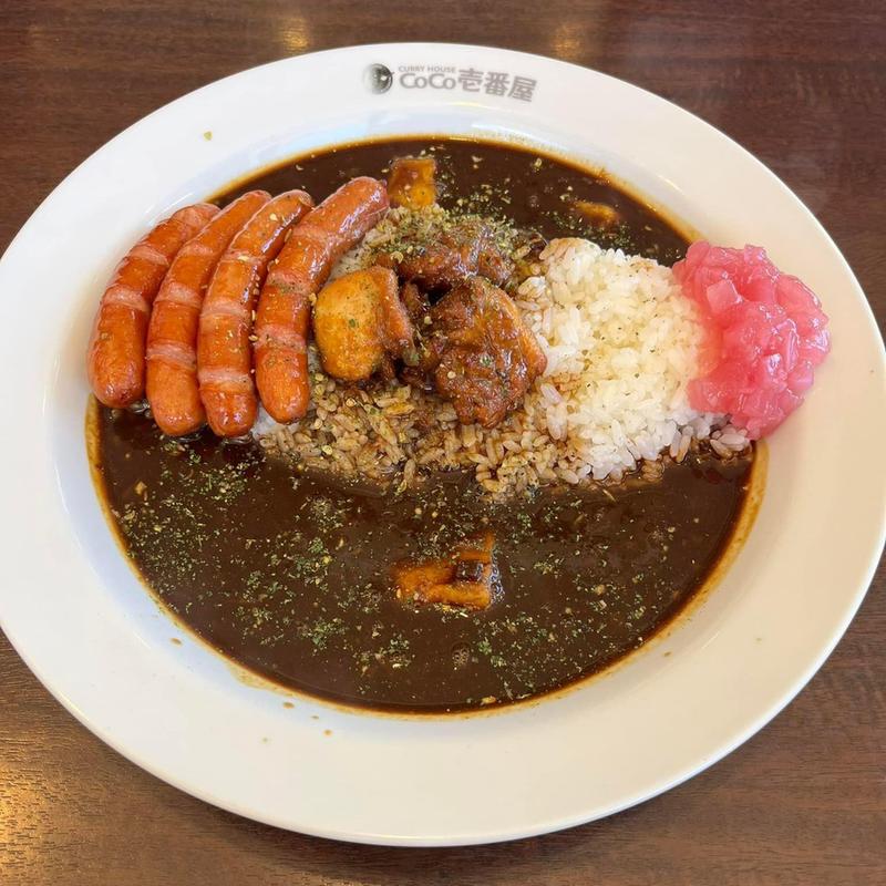 カシミールチキンカレー 大盛 ウィンナー(CoCo壱番屋 小田急千歳船橋駅前店)