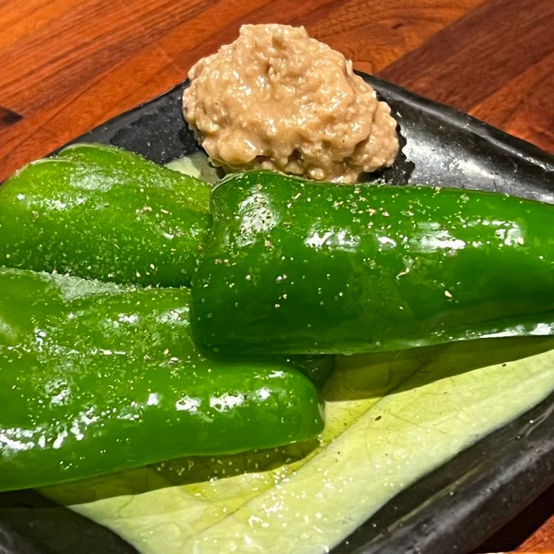 冷やしピーマン漬け(炭火焼鳥 権兵衛 なんばパークス店)