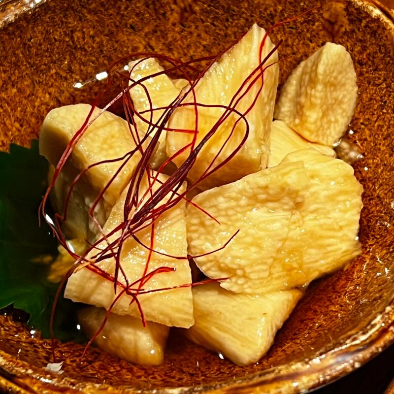 長芋醤油漬け(炭火焼鳥 権兵衛 なんばパークス店)