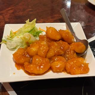 エビチリ(一家しゃぶしゃぶ)