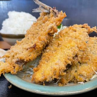 イワシフライ定食　大盛り(丸福)