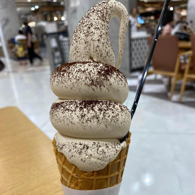 スペシャルティコーヒーソフトクリーム(伊都岐珈琲 LECT店)