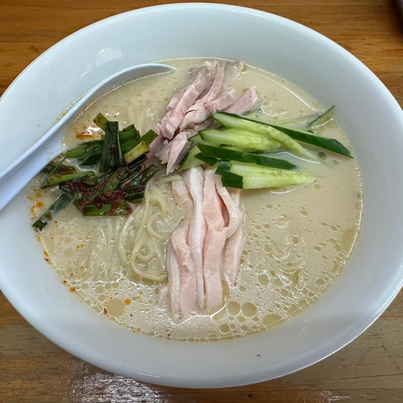 冷やし豆乳ラーメン(ラーメンいいかお)
