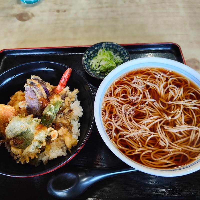 天丼セット(そば処 東家 発寒店)