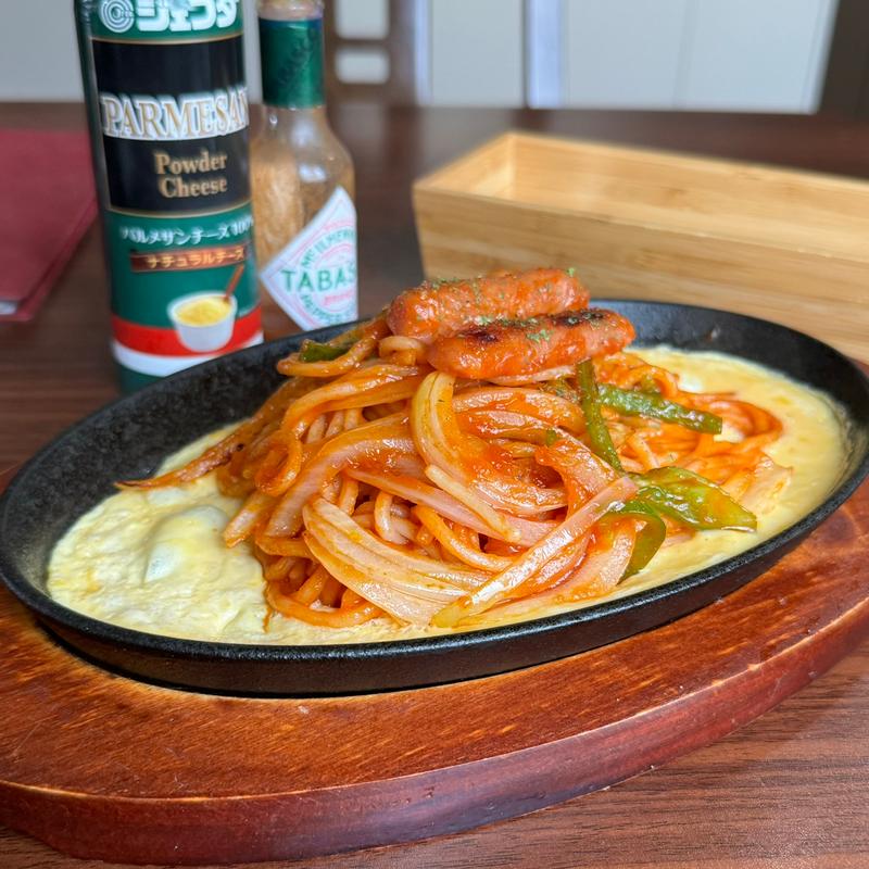 鉄板イタリアンスパゲッティ(喫茶 宮毘羅)