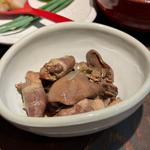 白肝とハツ煮