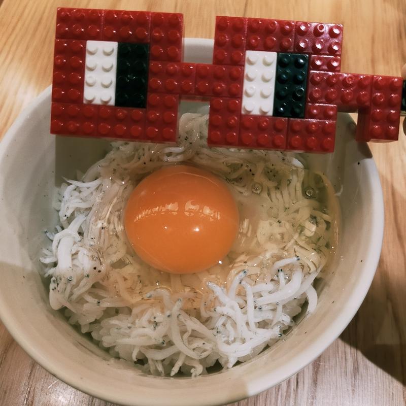 卵かけしらすご飯(八丁蔵 )