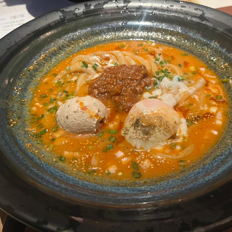 白胡麻坦々のおうどん(つるとんたん　六本木店)