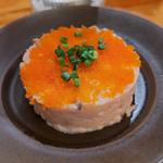 いぶりがっこタラモサラダ(串焼き。ビストロガブリ 野毛一番街店)