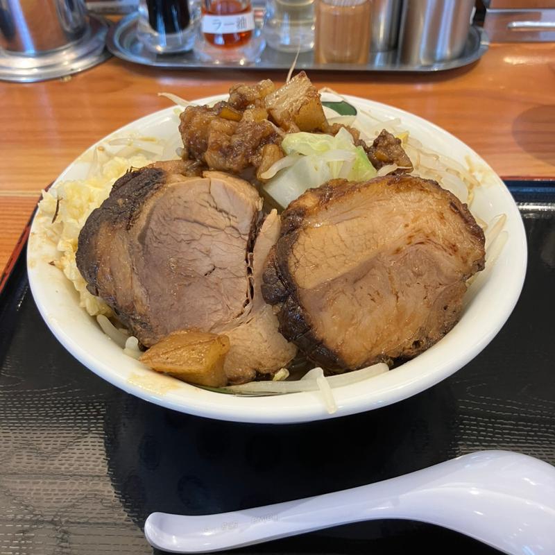 雷➕チャーシュー(松戸中華そば 富田食堂 東千葉店)