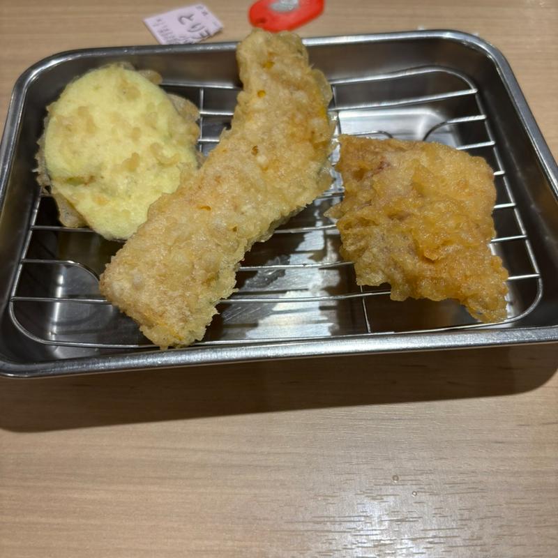 とり天定食(天婦羅処ひらお 大名店)