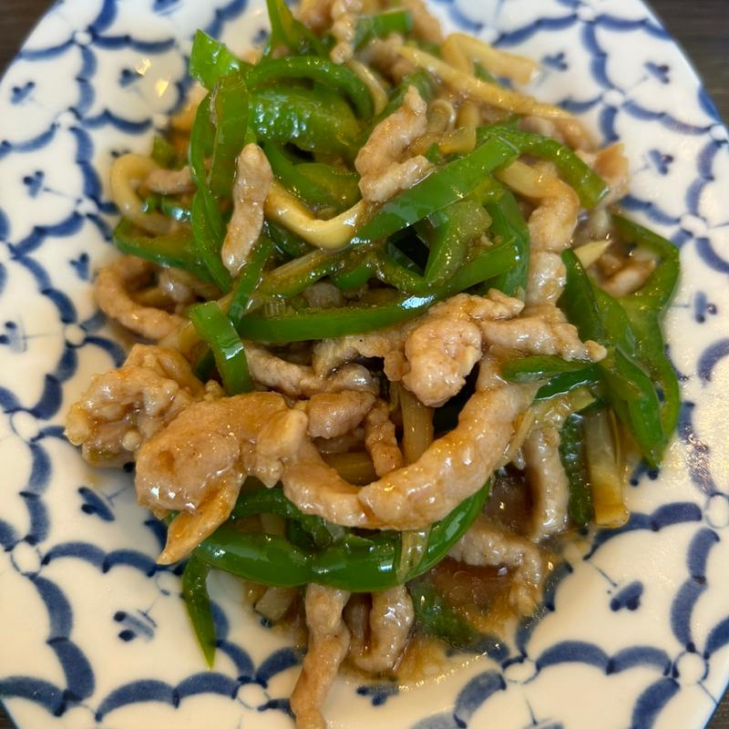 豚肉とピーマンの細切り炒め(暖龍 イオンモール札幌平岡店)