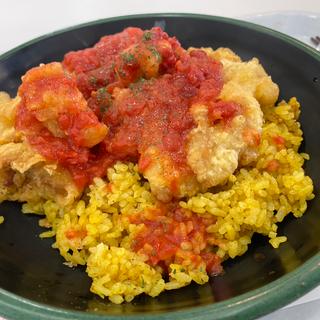 鶏とトマトのカレーピラフ