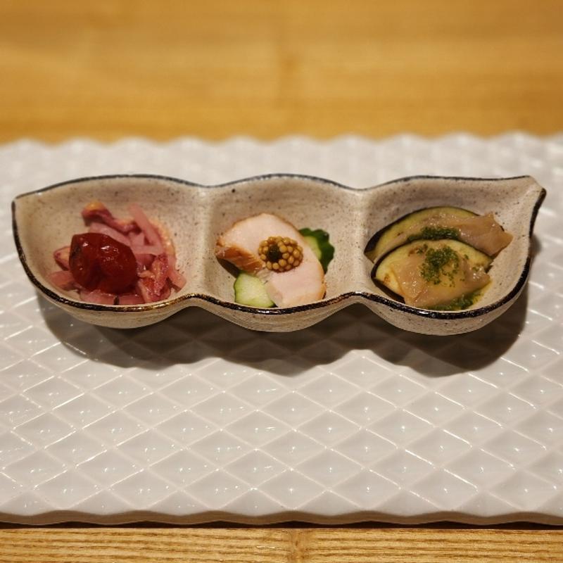 前菜3種盛り(野乃鳥なんば堂)