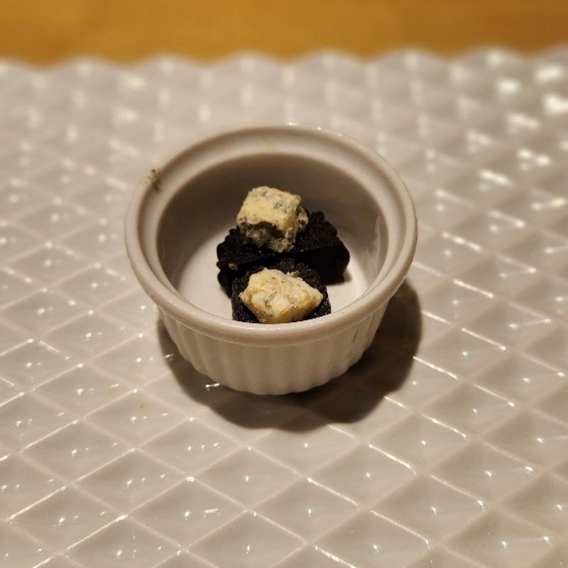 奈良漬けとゴルゴンゾーラ(野乃鳥なんば堂)