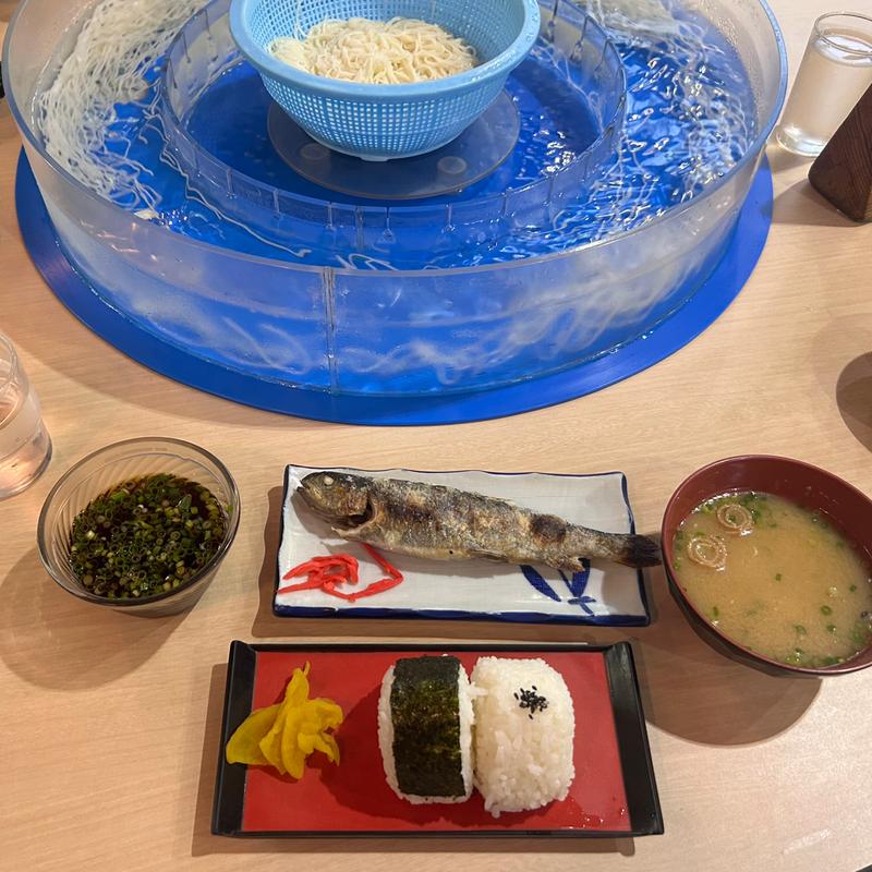 B定食(指宿市営 唐船峡そうめん流し)