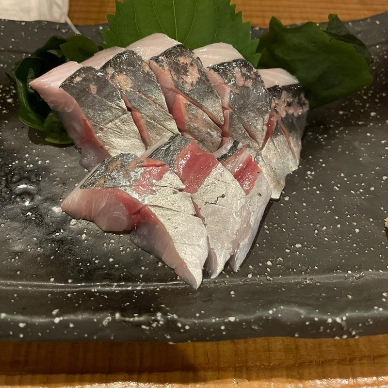 鰺の刺身(酒席まつした)