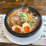 直火コク味噌ラーメン 気合い入り 味玉(ラーメン翔屋)