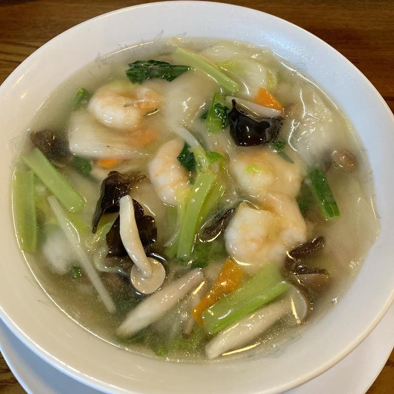 海老あんかけスープそば 塩(中華 千屋)