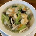海老あんかけスープそば 塩(中華 千屋)