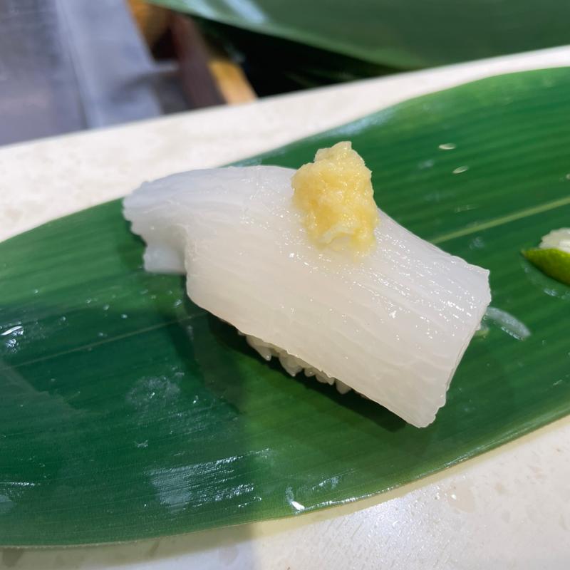 ヤリイカ(立食い寿司 根室花まる 丸の内オアゾ店)