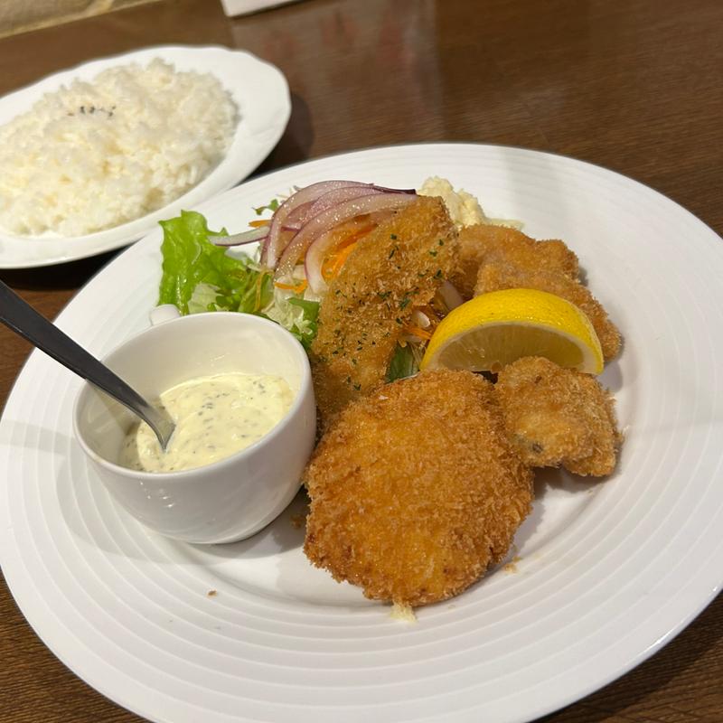 蛤フライとカニクリームコロッケ(文化亭 )