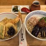 ミニ天丼＋揚げなすそば(さん竹 （さんたけ）)