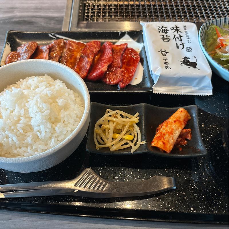 カルビ・ハラミセット(焼肉 平城苑 幕張店)