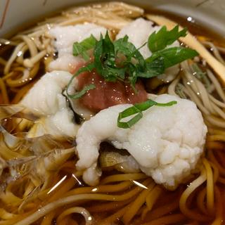 鱧ときのこの冷かけ(築地さらしなの里)