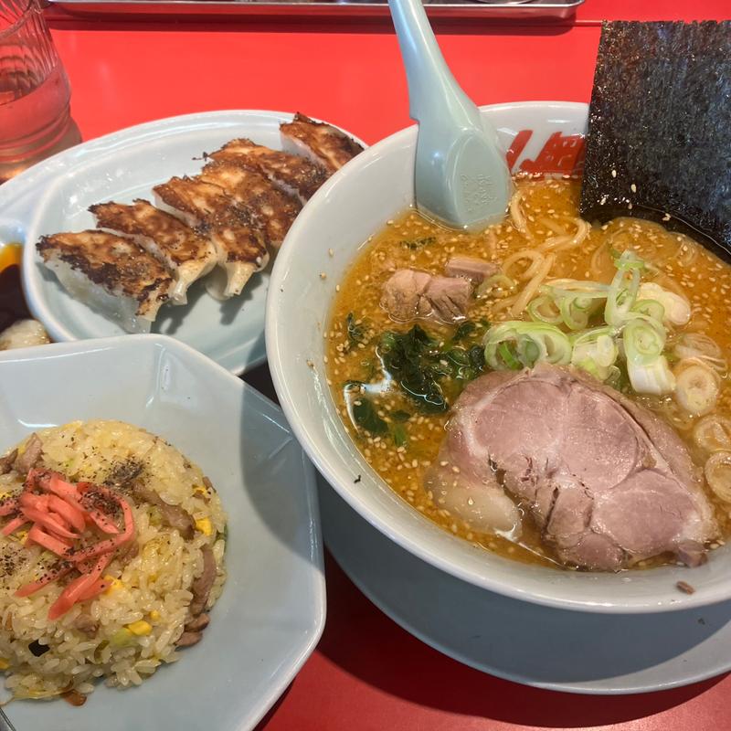 特製味噌ラーメン餃子チャーハン(山岡家 日立東金沢店 )
