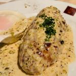 モッツァレラチーズハンバーグ クリームマスタードソース(ハンバーグ ウィル （Hamburg Will）)