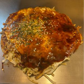 肉玉うどん(広島焼ながい)