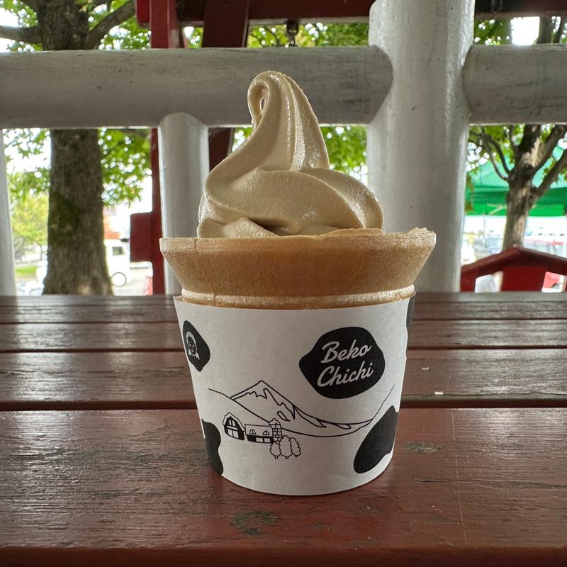 コーヒー特急便ソフトクリーム(会津のべこの乳　アイス牧場 )