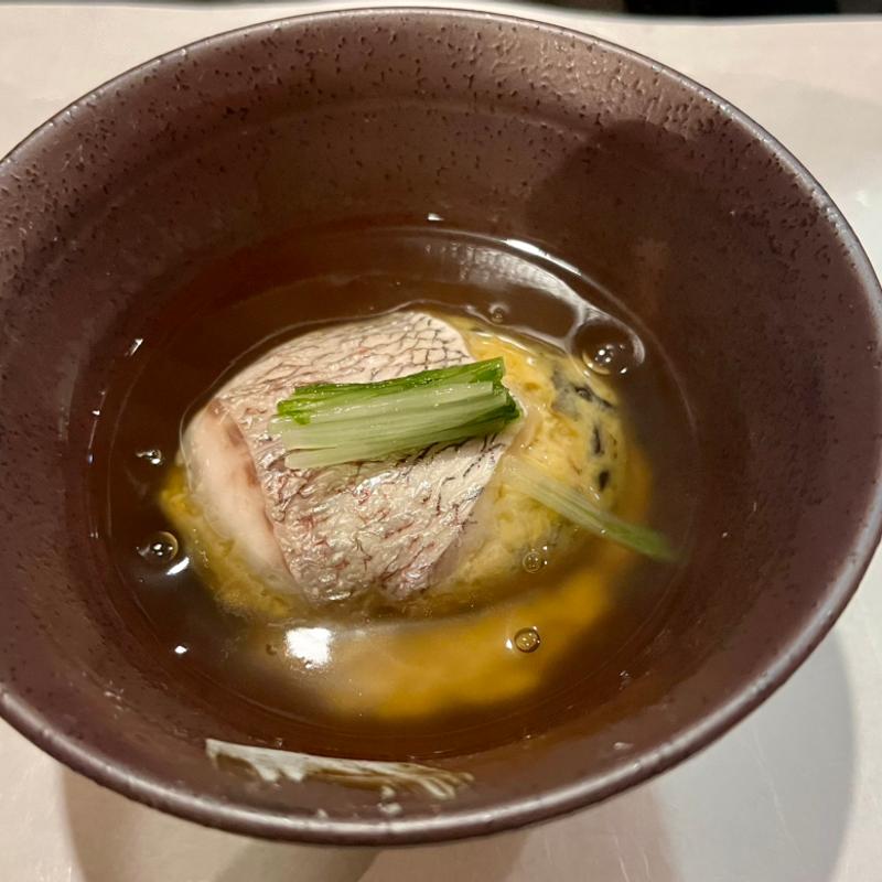 白身魚の袱紗蒸し(多満喜)