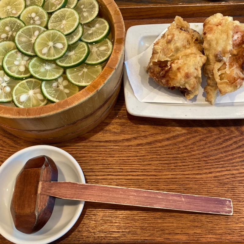 桶すだちうどん(僕とうどんとカツオだし)