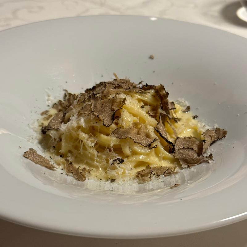 イタリア産 秋トリュフのパスタ・ビアンカ “タリオリーニ”(アンティキ)