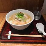海老雲呑麺塩三ヶ入り(らー麺本間 赤坂)