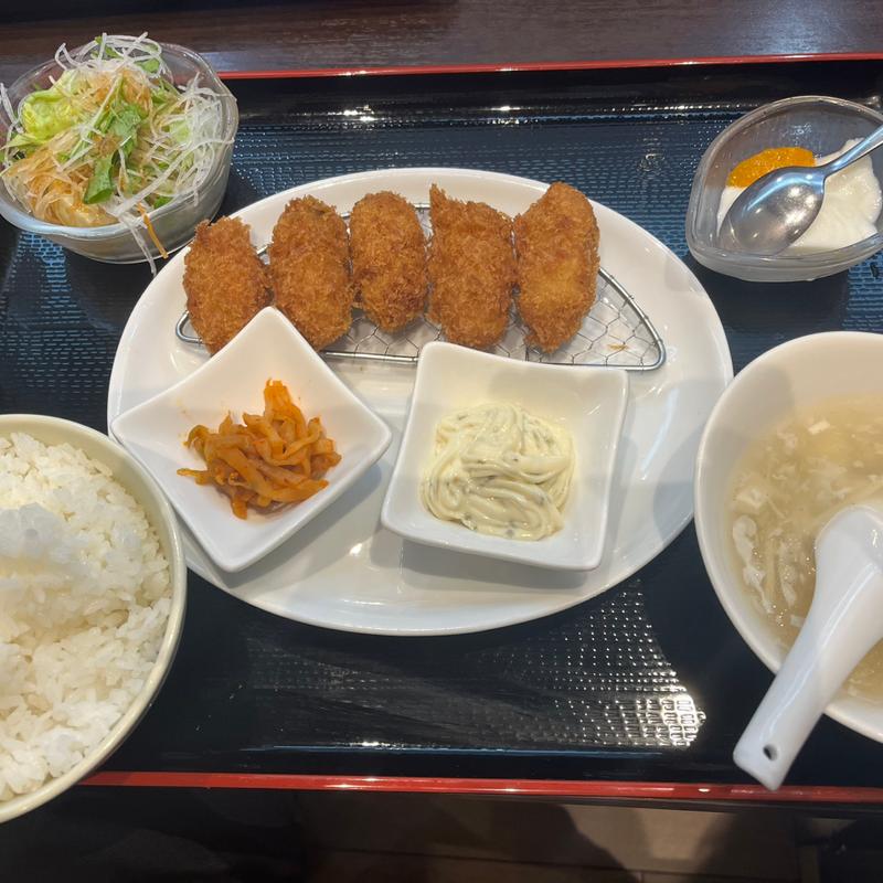 カキフライセット(五福飯店 （ゴフクハンテン）)