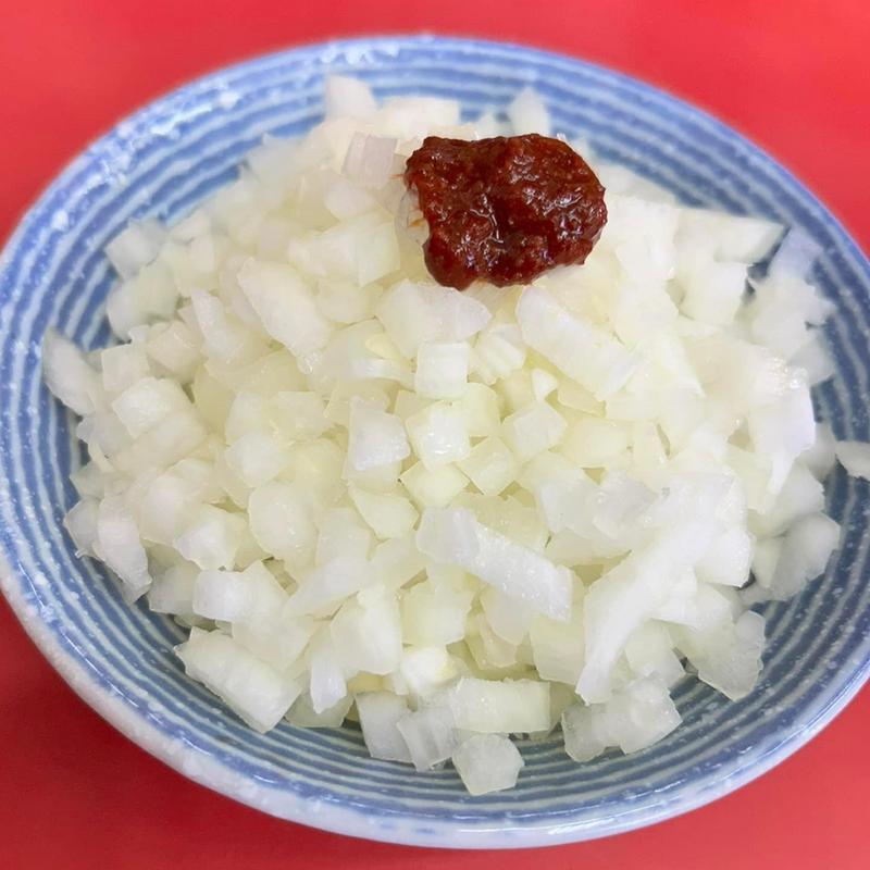 タマネギダブル豆板醤乗せ(ラーメンショップ 犬塚本店)