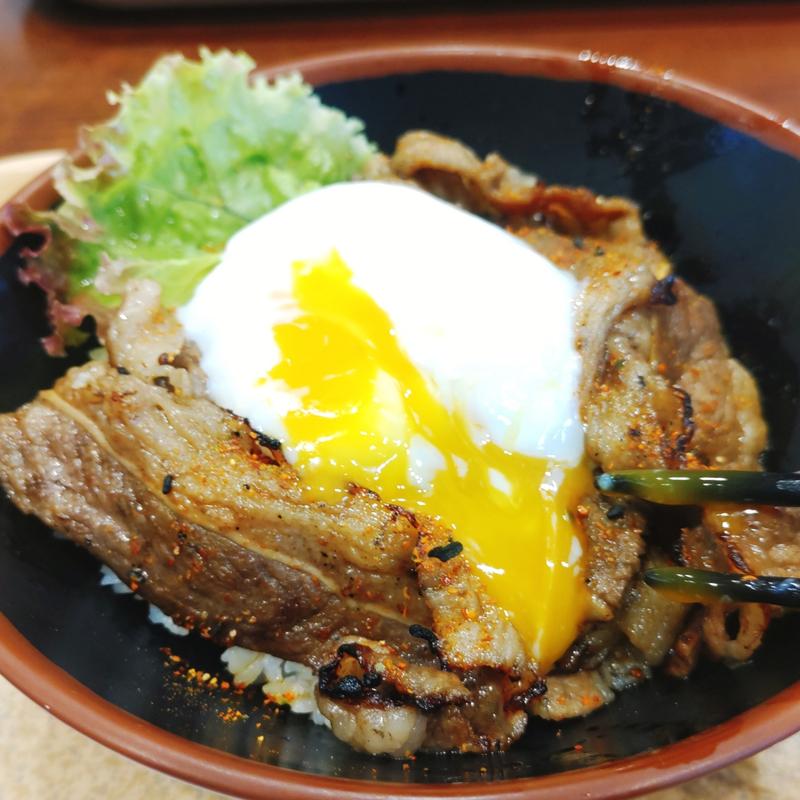 牛カルビ焼肉丼(よ～いDON PaSaR羽生店)