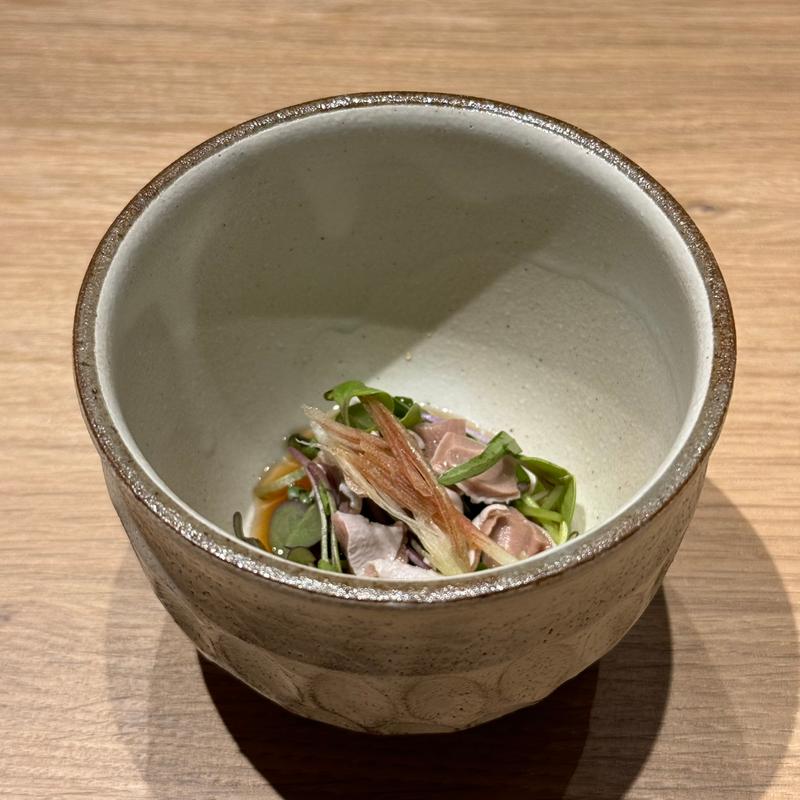 羊のタンの皮のポン酢和え(金山成吉思汗)