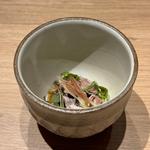 羊のタンの皮のポン酢和え