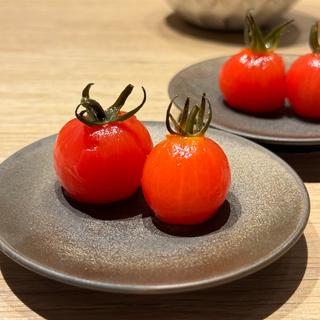 プチトマトの杏露酒漬け(金山成吉思汗)