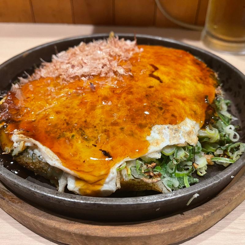 もんちゃま特製ネギ焼　豚(お好み焼き・鉄板焼 もんちゃま)