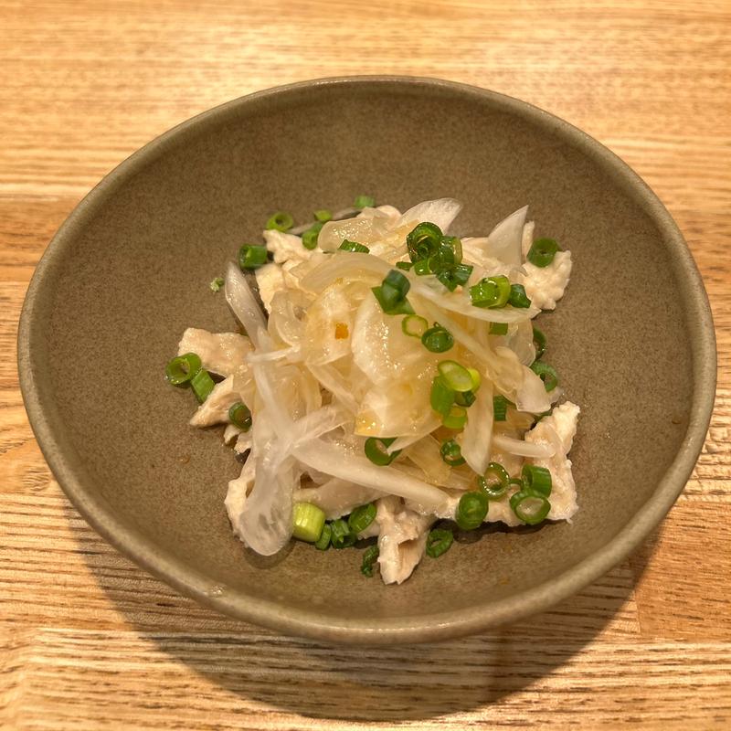 イタリアの鶏皮ぽんず(焼鳥さむしん)