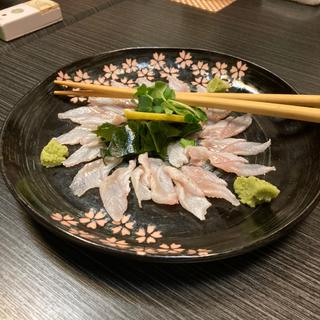 穴子刺し(瀬戸内料理 雑草庵 瀬戸)
