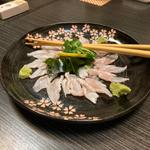 穴子刺し(瀬戸内料理 雑草庵 瀬戸)
