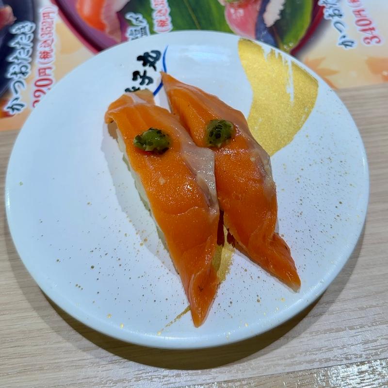 紅鮭塩〆(すし銚子丸 亀戸店)