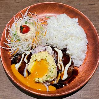 月見てりたまマヨバーグディッシュ(びっくりドンキー 帝塚山店)